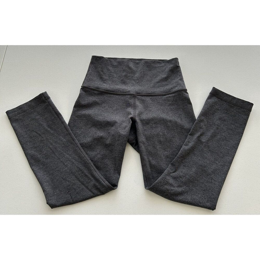 Lululemon Wunder Under Crop (Hi-Rise) Luxtreme 21" – Heathered Black Size 4
